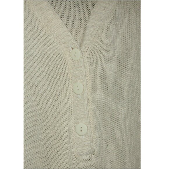 Vtg International Sportswear Oversized Knit Sweater Tunic TOP, Size 2X-3X Ivory - Picture 6 of 9